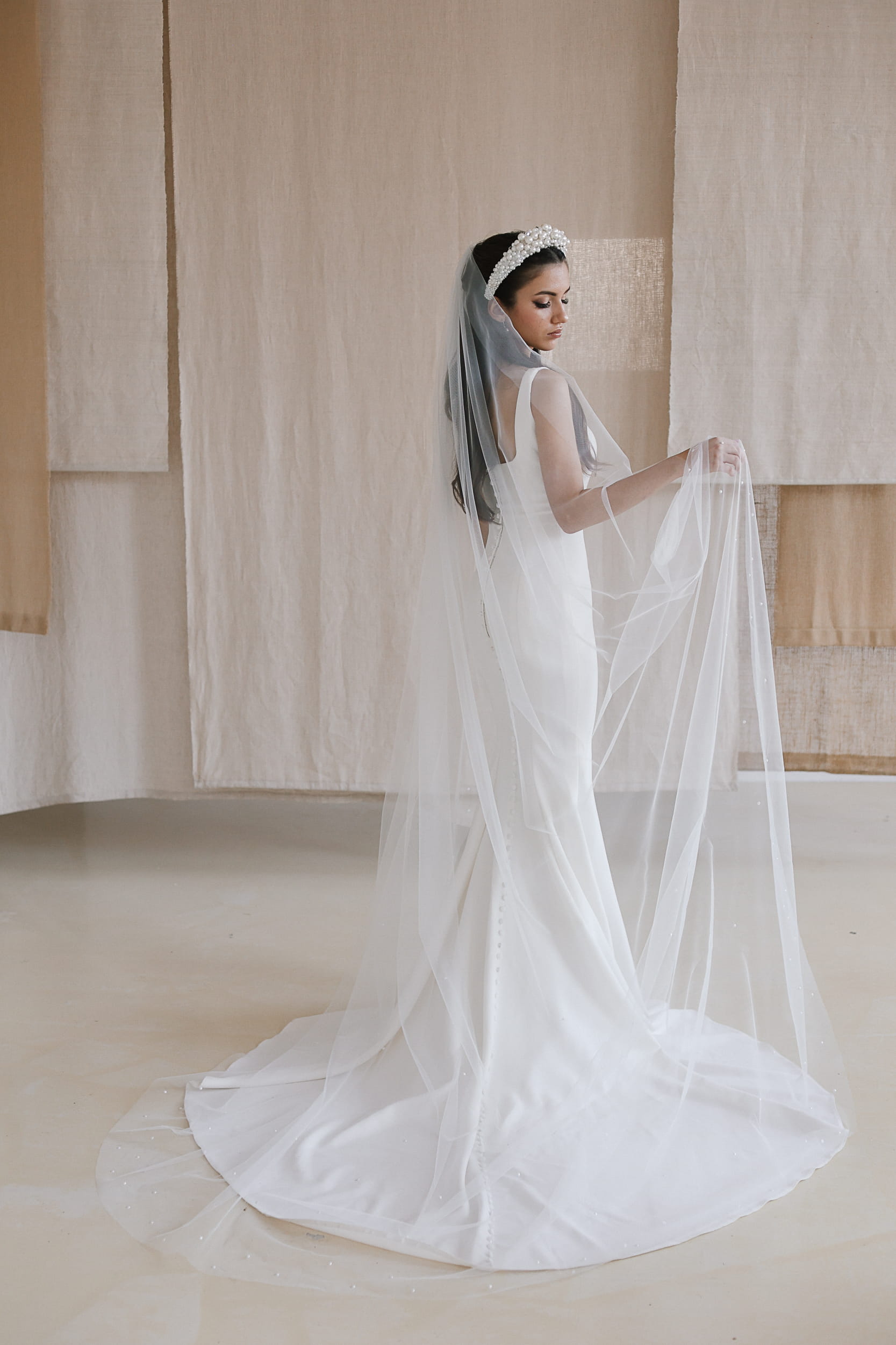 Cecilia - Pearls Wedding Veil