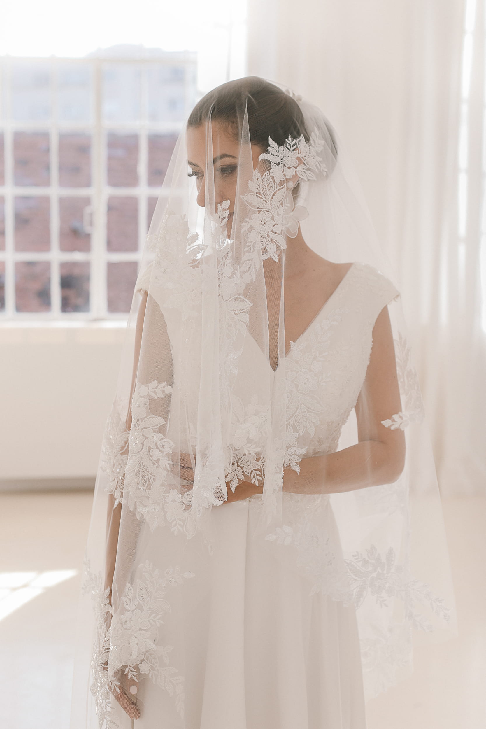 Ecaterina - Applique Wedding Veil
